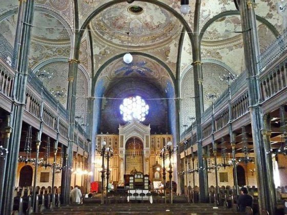Interior of Miskolc synagogue. Photo: Mazsihisz