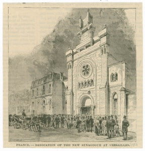 Inauguration of Versailles synagogue, Le Monde Illustré. Photo: College of Charleston, special collections