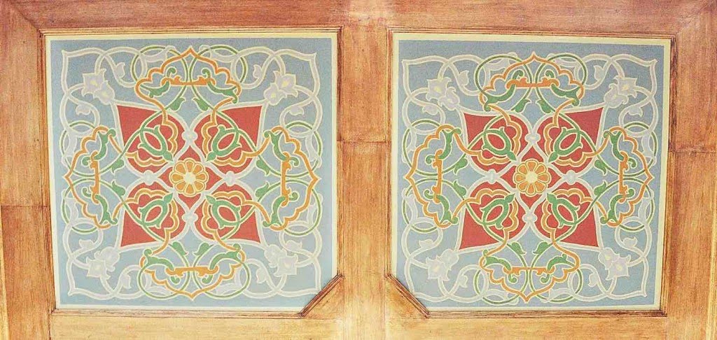 Painted ceiling of restored "small synagogue," Wroclaw, Poland -- which will be inaugurated at Hanukkah. Photo: Bente Kahan Foundation