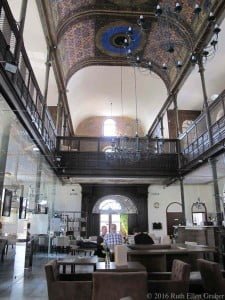 Trnava, Slovakia orthodox synagogue, originally restored to be an art gallery, now used as a cafe