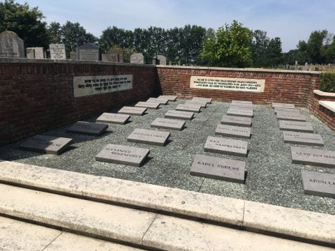Names at Holocaust memorial, Muiderberg Jewish cemetery, Amsterdam