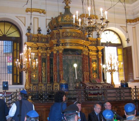 The Levantine ynagogue in Ancona during a European Day of Jewish Culture