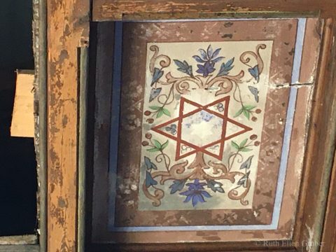 Ceiling in the synagogue in Bytca, Slovakia