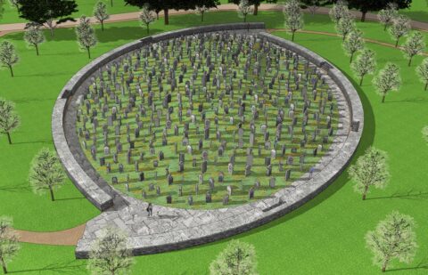 The Brest-Litovsk Jewish cemetery monument design. Image: Brad. J. Goldberg/Together Plan