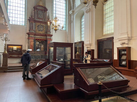 The old exhibit in the Klausen synagogue, Prague
