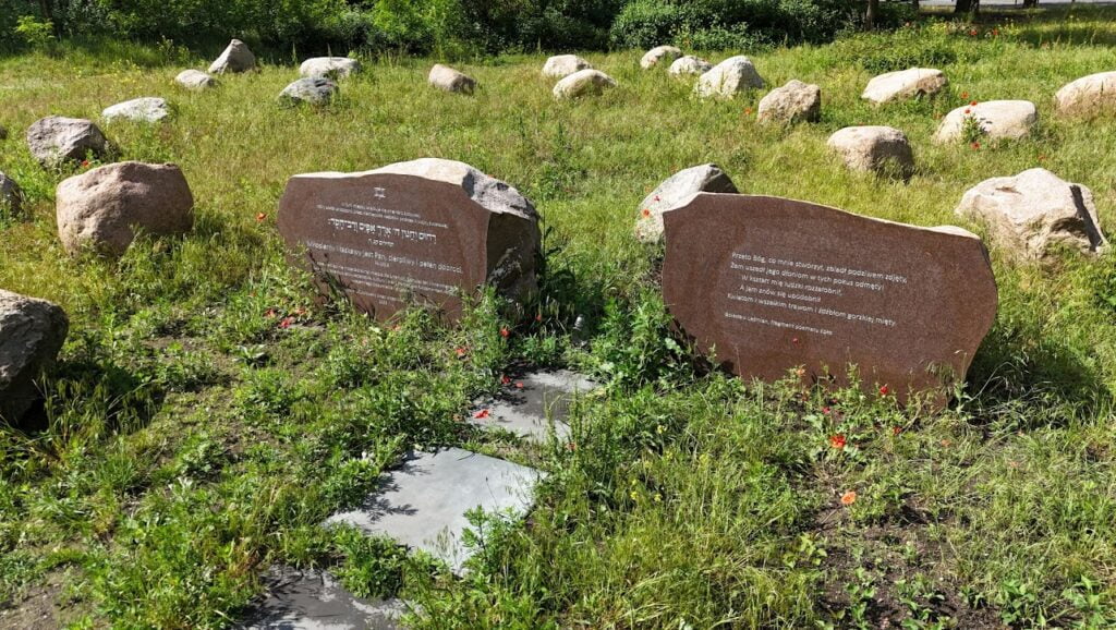 View of the new Holocaust memorial at the Jewish cemetery in Obornik. Photo: Janusz Marciniak
