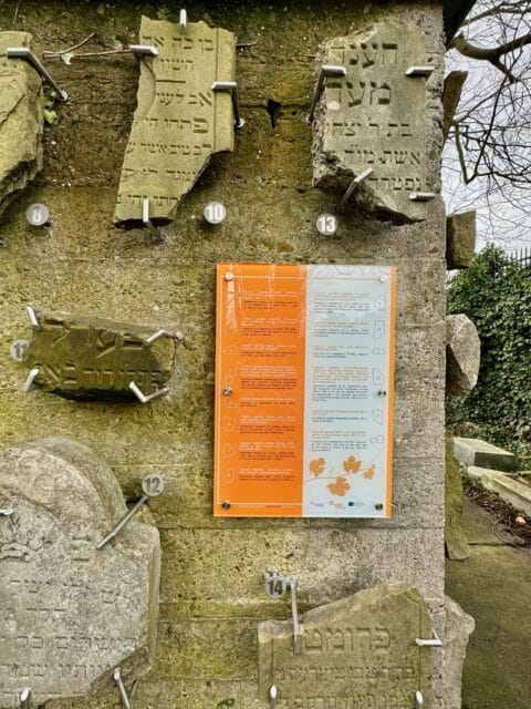 Detail of the Bunker of Memory showing informational signage Photo: Oshpitzin Museum