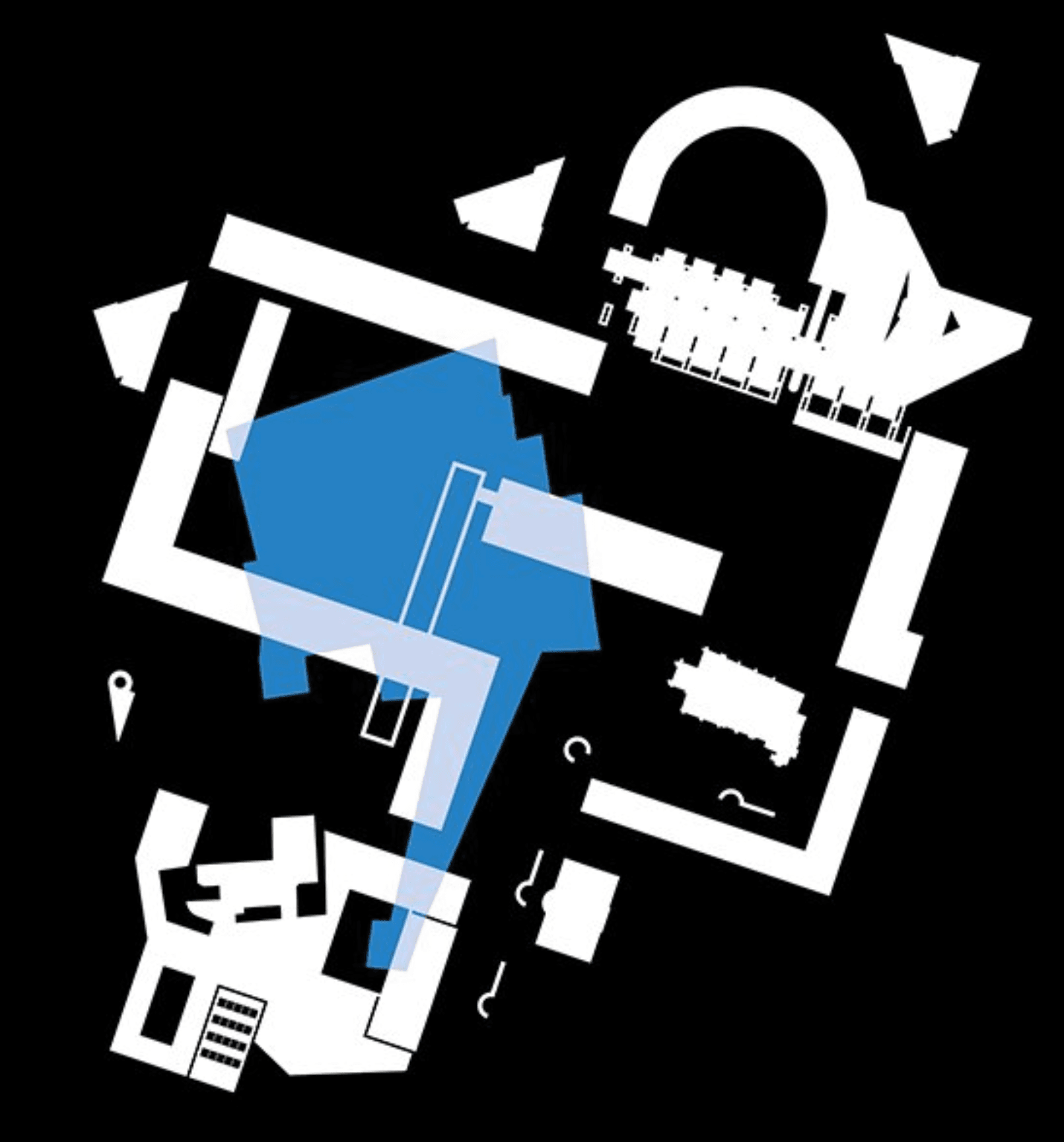 Medieval Jewish cemetery's position vis a vis the Barbican footprint