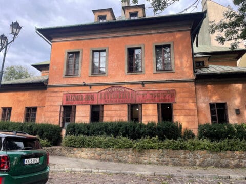 The former mikveh in Krakow -- today the Klezmer Hois hotel/restaurant