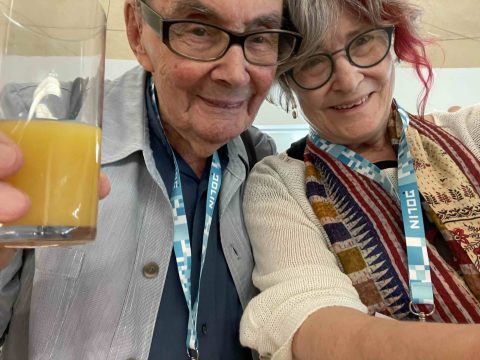 Marian Turski, Ruth Ellen Gruber, September 2024