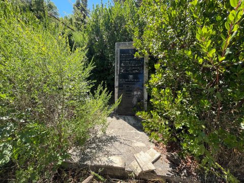 The monument to the December 31, 1948 air disaster on Monte Argentario