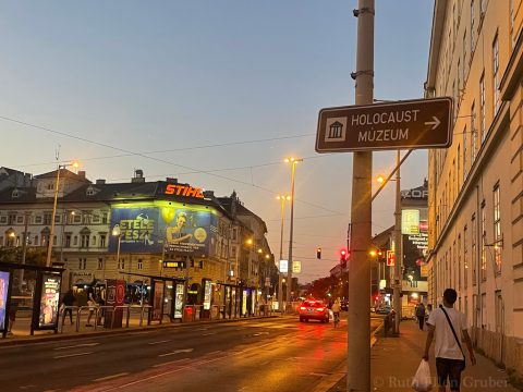 Holocaust Museum signage, Budapest, 2023