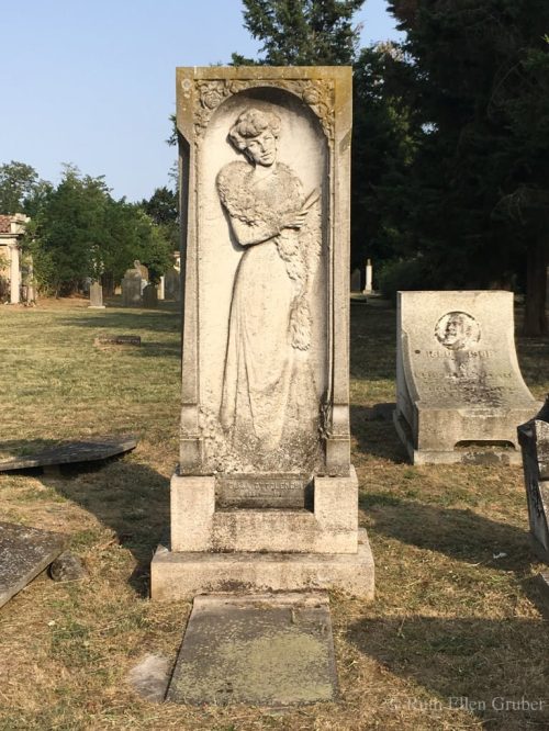 Alessandria, Italy. The grave of Elisa Ottolenghi (1861-1911)